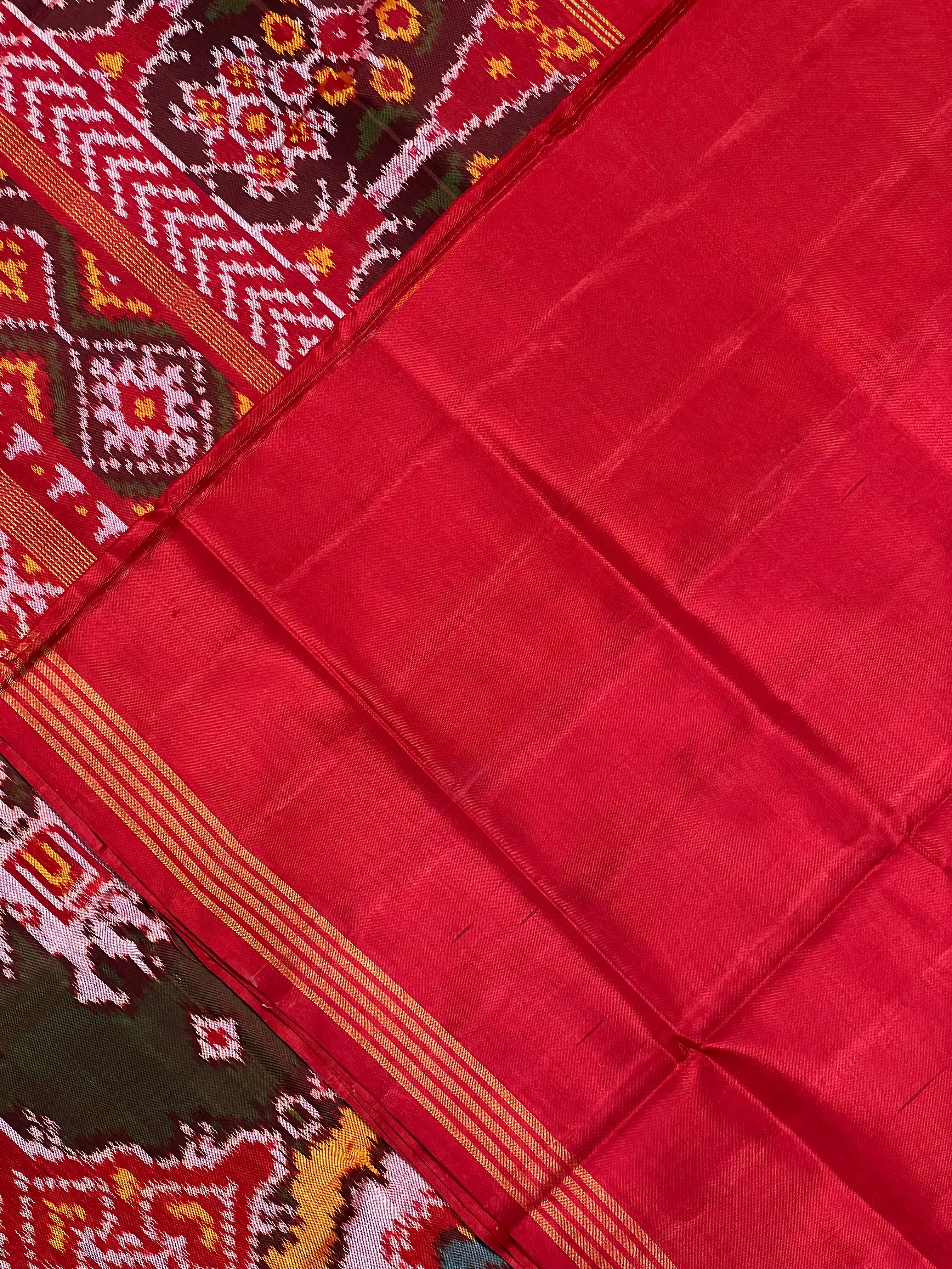Exclusive Motifs Handwoven Patola Silk Saree