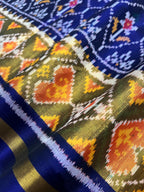 Flower Design Handwoven Patola Silk Saree