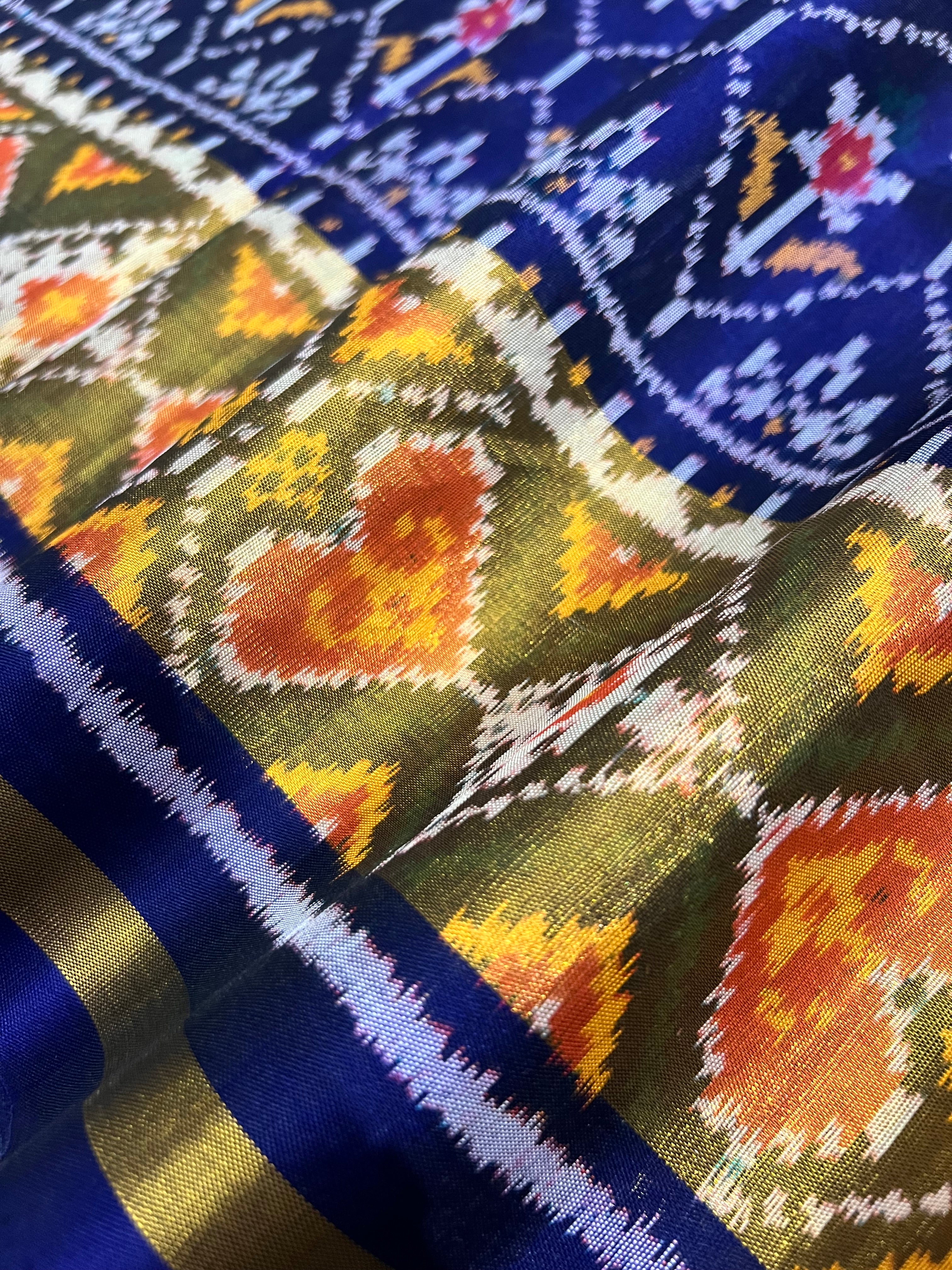 Flower Design Handwoven Patola Silk Saree