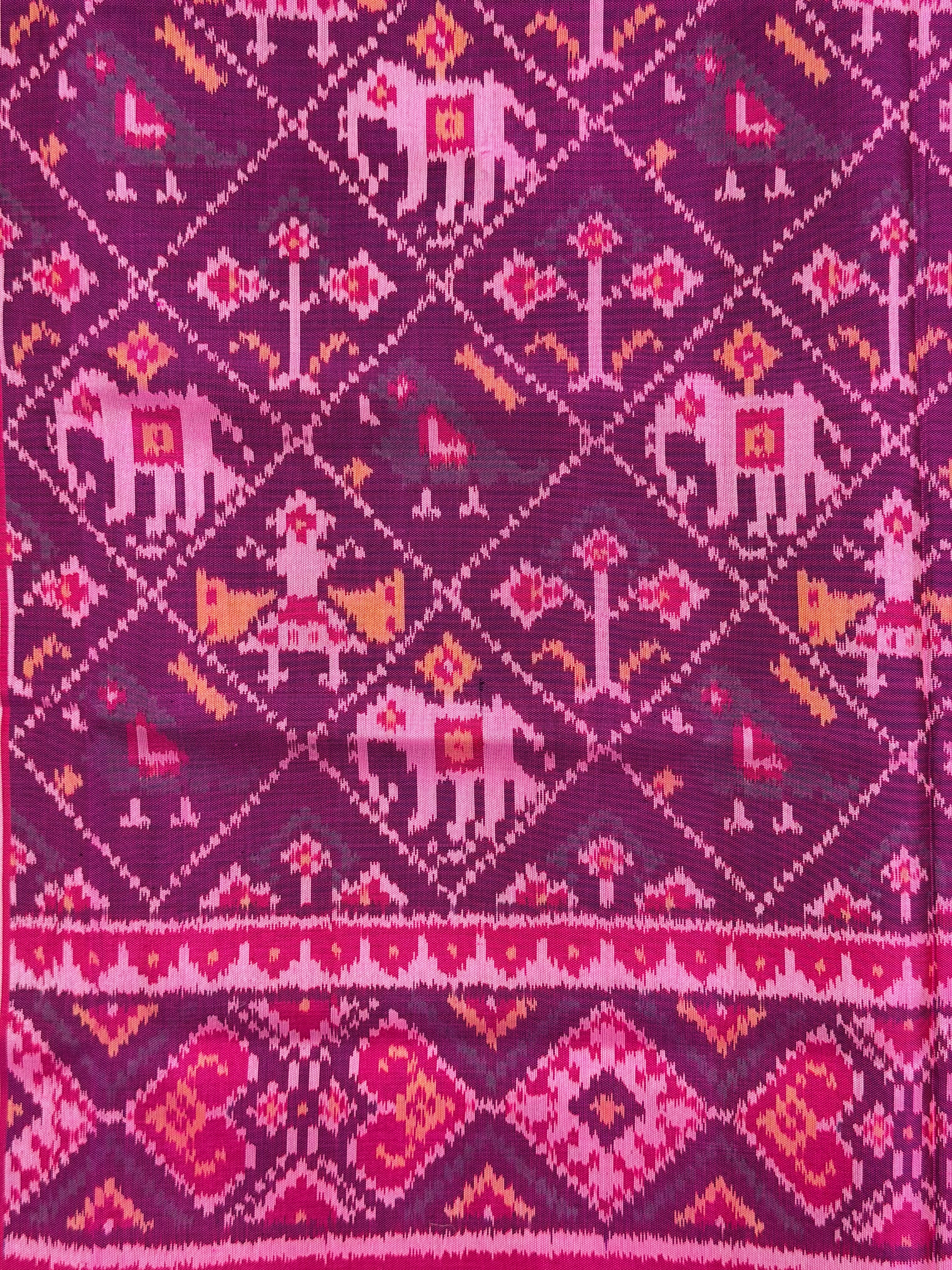 Narikunj Traditional Design Handwoven Patola Silk Saree