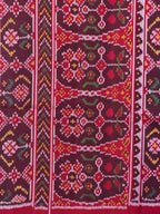 Half Motifs Design Handwoven Patola Silk Saree