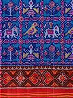Blue Motif Design Handwoven Patola Dupatta