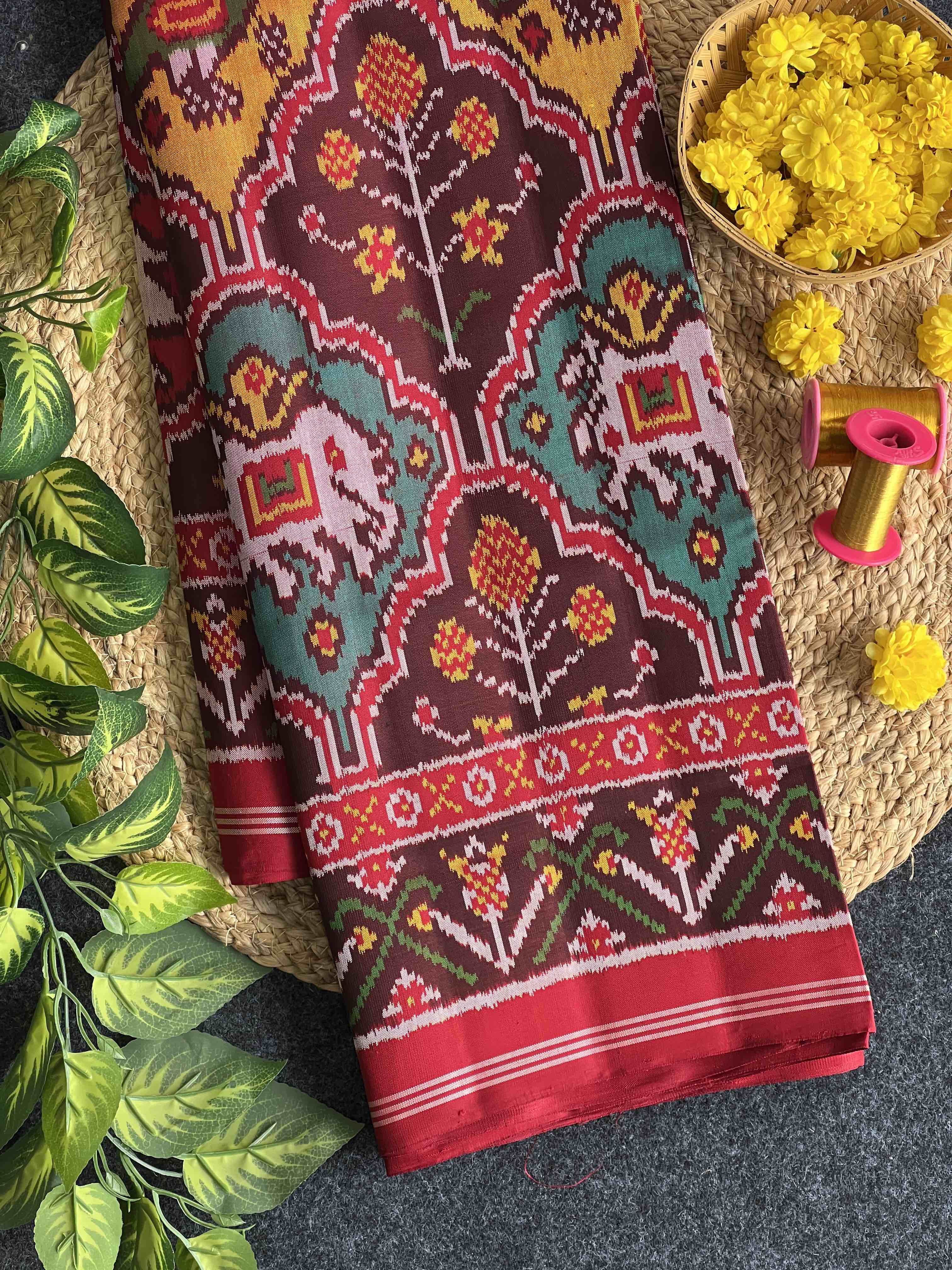 Exclusive Motif Design Handwoven Patola Silk Saree