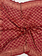 Georgette Bandhej Saree