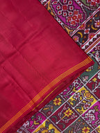Fancy Design Multi Color Handwoven Patola Silk Saree