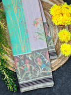 Pleats Style Designer Handwoven Patola Silk Saree