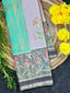 Pleats Style Designer Handwoven Patola Silk Saree