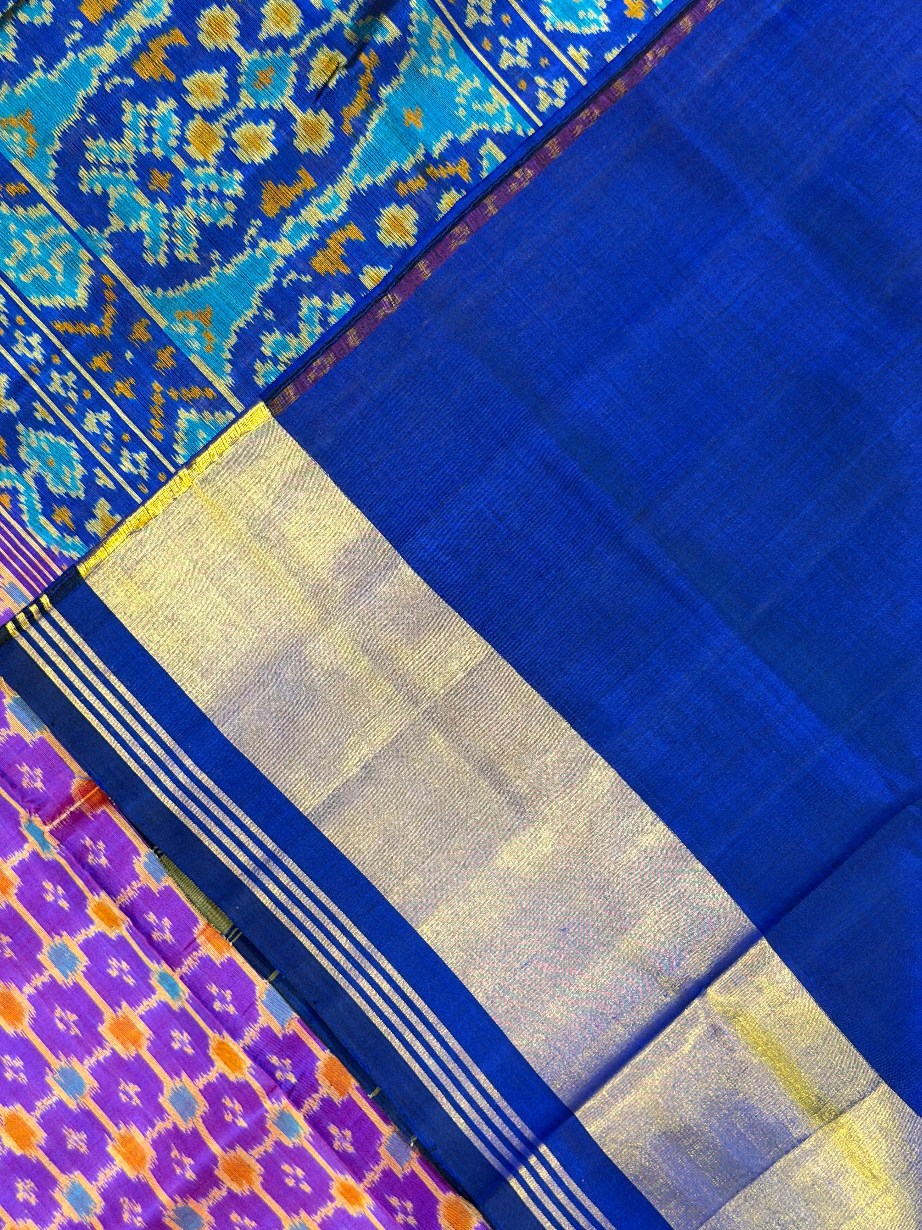 Fancy Design Handwoven Patola Silk Saree