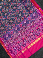 Navratna Traditional Design Handwoven Patola Silk Saree