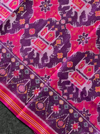 Elephant Design Handwoven Patola Silk Saree