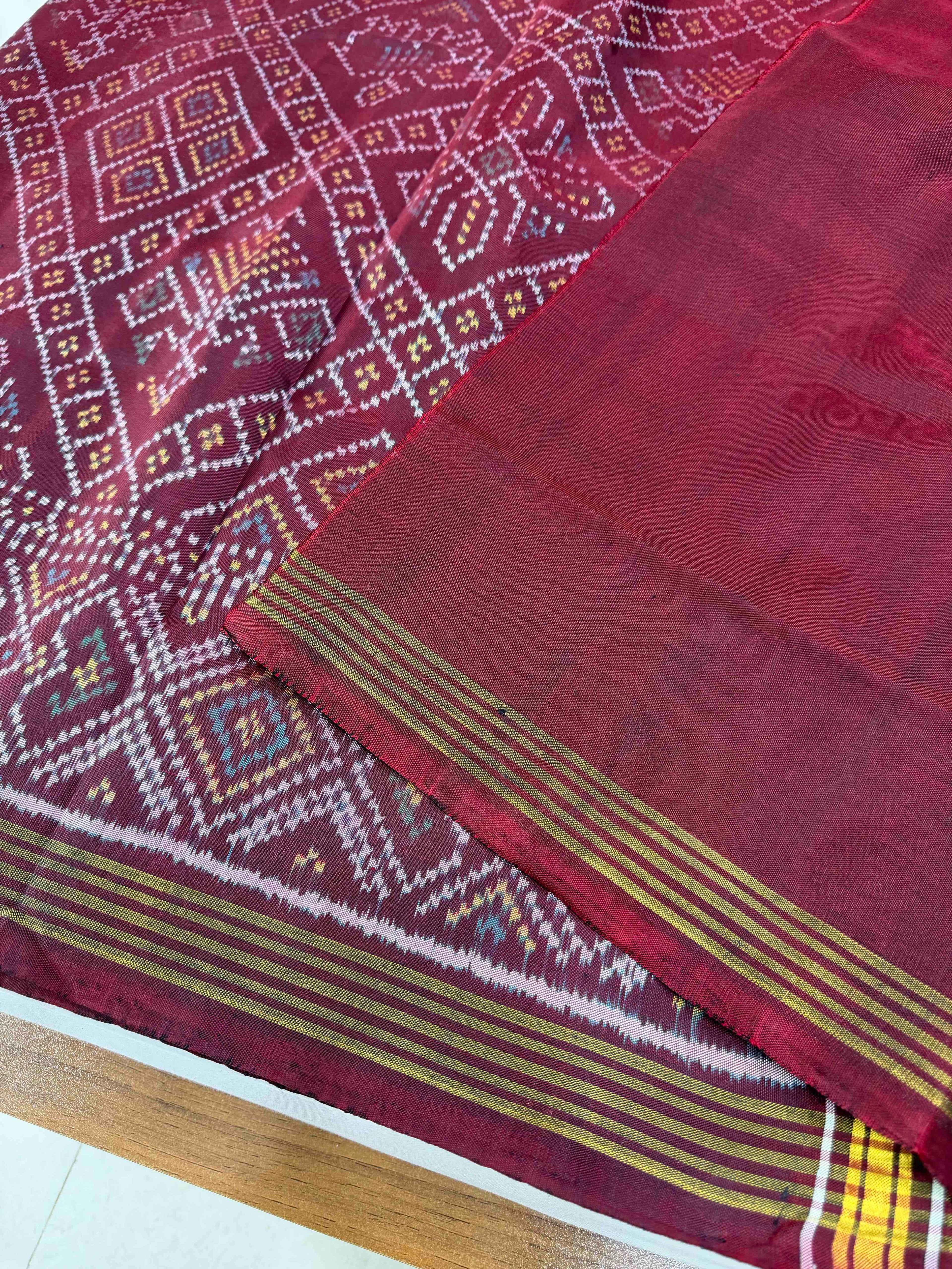 Bandhej Traditional Design Handwoven Patola Silk Saree
