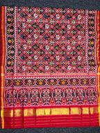 Typical Narikunj Traditional Design Handwoven Patola Silk Saree