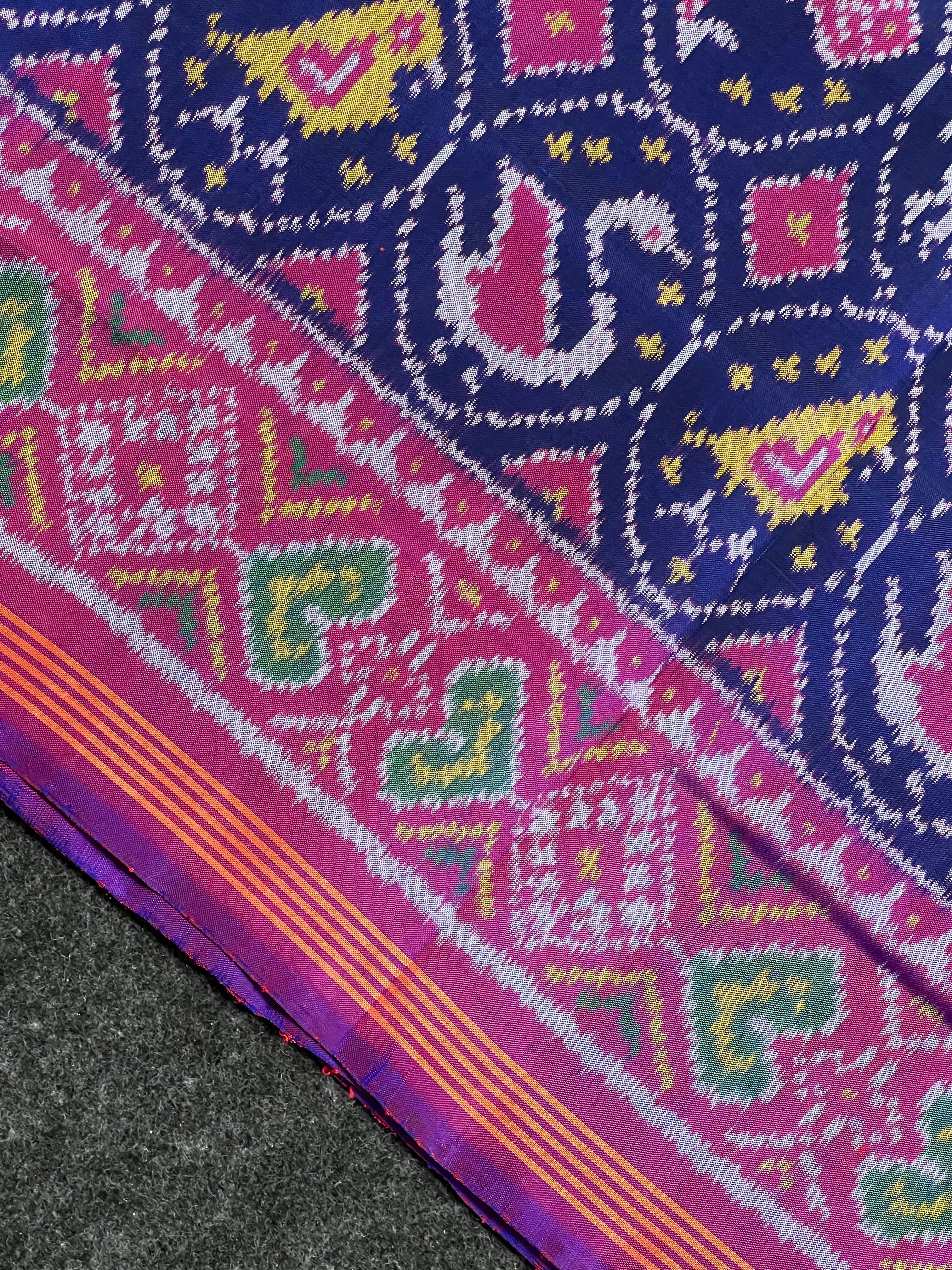 Motif Design Handwoven Patola Silk Saree