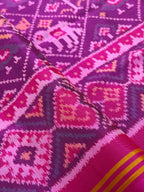 Narikunj Traditional Design Handwoven Patola Silk Saree