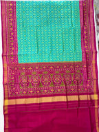 Buttonful Traditional Design Handwoven Patola Silk Saree