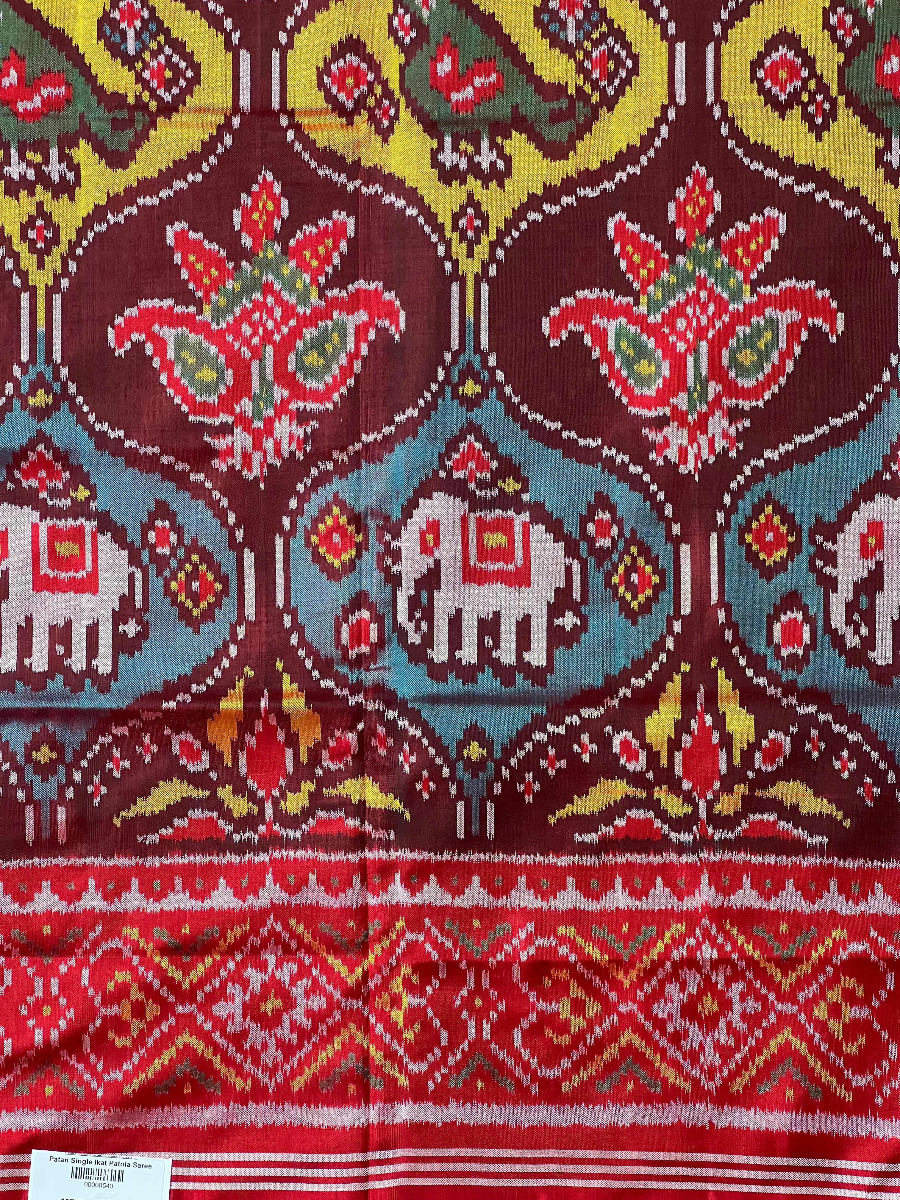 Exclusive Motif Design Handwoven Patola Silk Saree