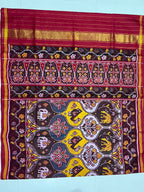 Big Motifs Design Handwoven Patola Silk Saree