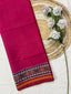 Pink Gala Border With Designer Blouse Handwoven Patola Silk Saree