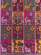Fancy Design Multi Color Handwoven Patola Silk Saree