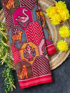 Exclusive Motifs Design Handwoven Patola Silk Saree