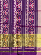 Magenta Motif Tradition Design Handwoven Patola Silk Saree