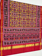 Navratna-Menekchowk Traditional Design Handwoven Patola Silk Saree