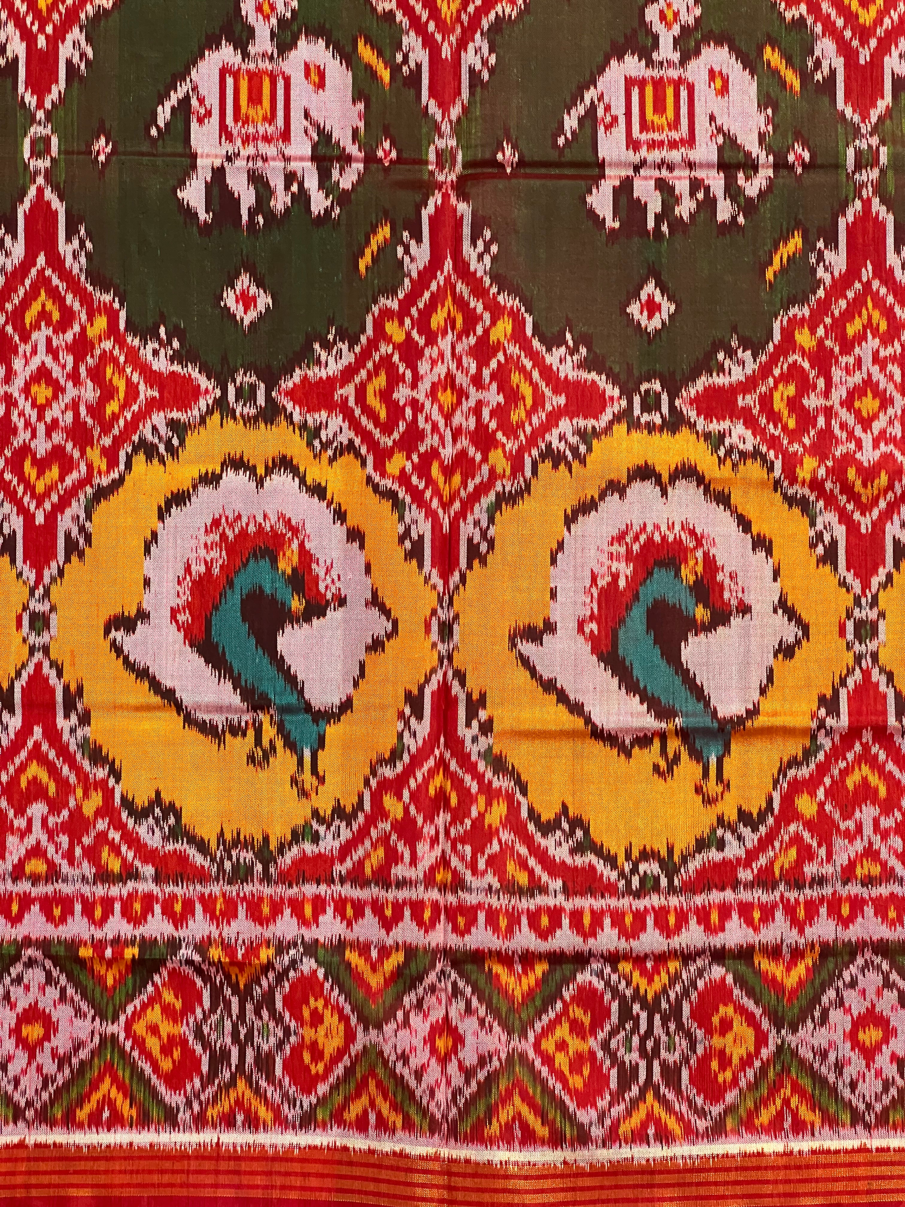 Exclusive Motifs Handwoven Patola Silk Saree