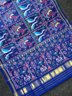 Big Motif Traditional Handwoven Patola Silk Saree