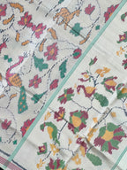 Peacock Design with Exclusive Pallu Handwoven Patola Silk Saree