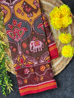 Big Motifs Design Handwoven Patola Silk Saree