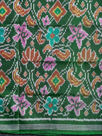 Exclusive Flower Design Handwoven Patola Silk Saree