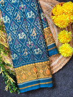 Narikunj Traditional Design Handwoven Patola Silk Saree