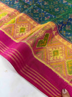 Buttonful Traditional Design Handwoven Patola Silk Saree