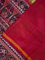 Half Motifs Design Handwoven Patola Silk Saree