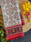 White Navratna Traditional Design Handwoven Patola Silk Saree
