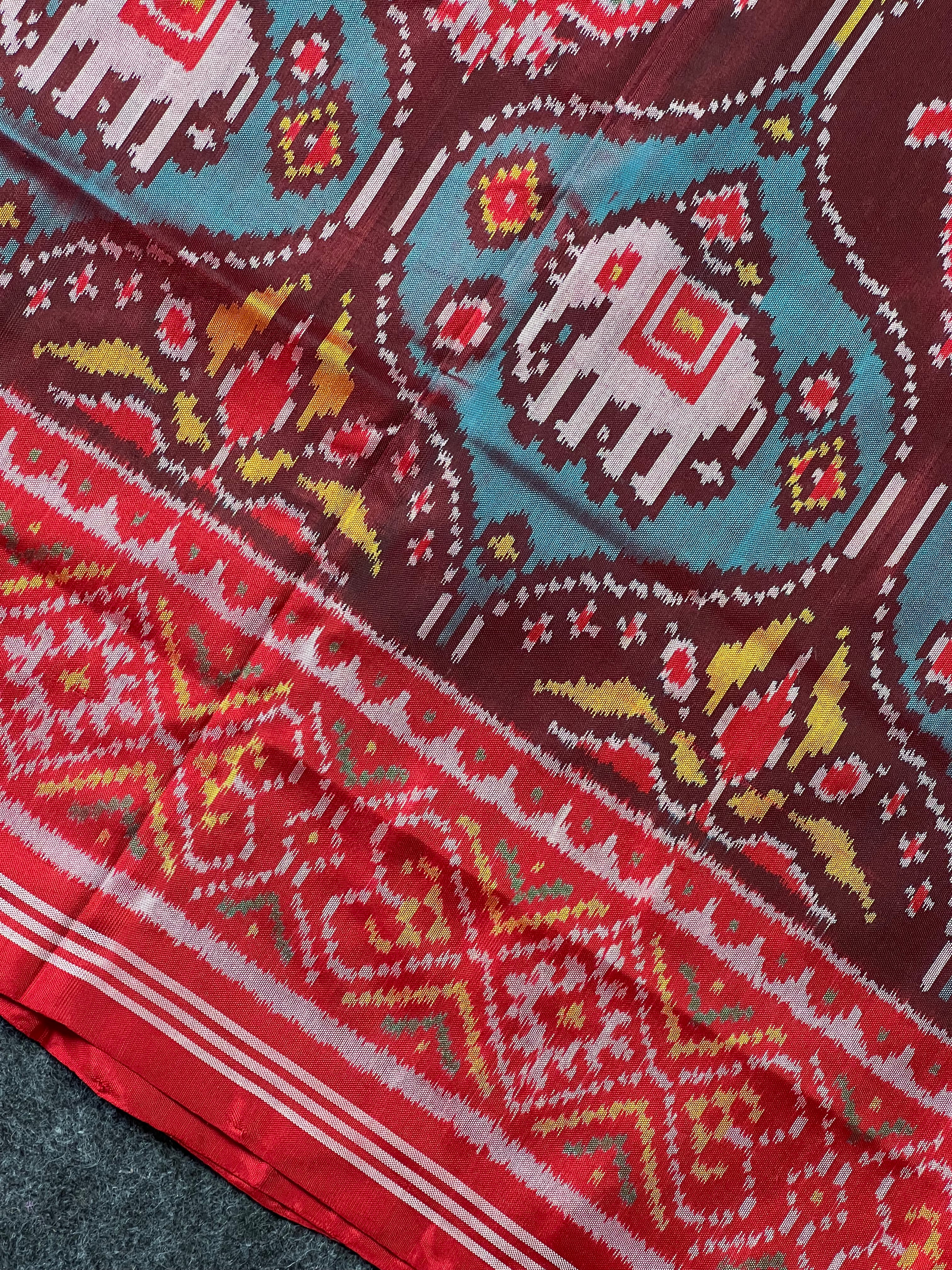 Exclusive Motif Design Handwoven Patola Silk Saree