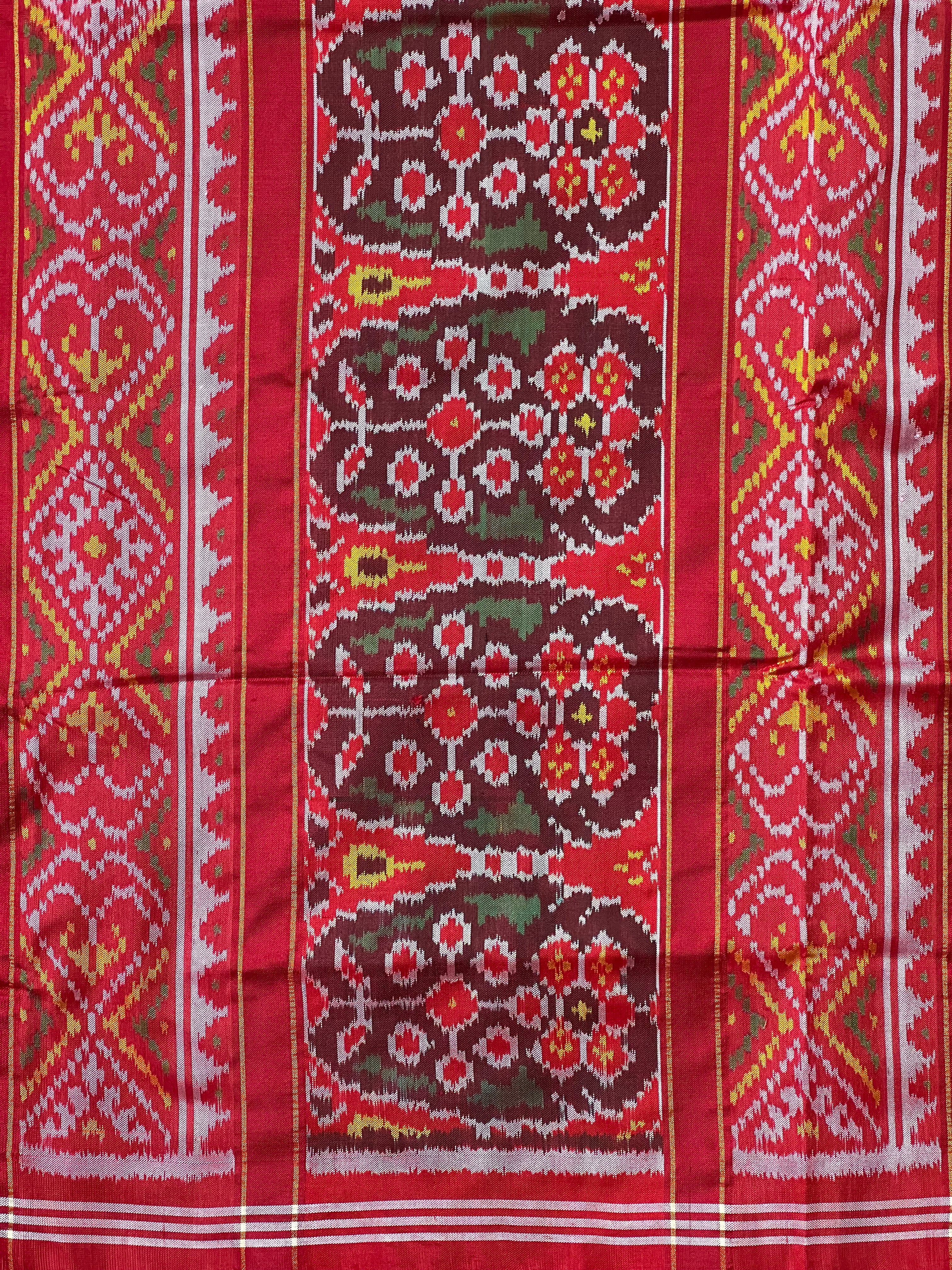 Exclusive Motif Design Handwoven Patola Silk Saree