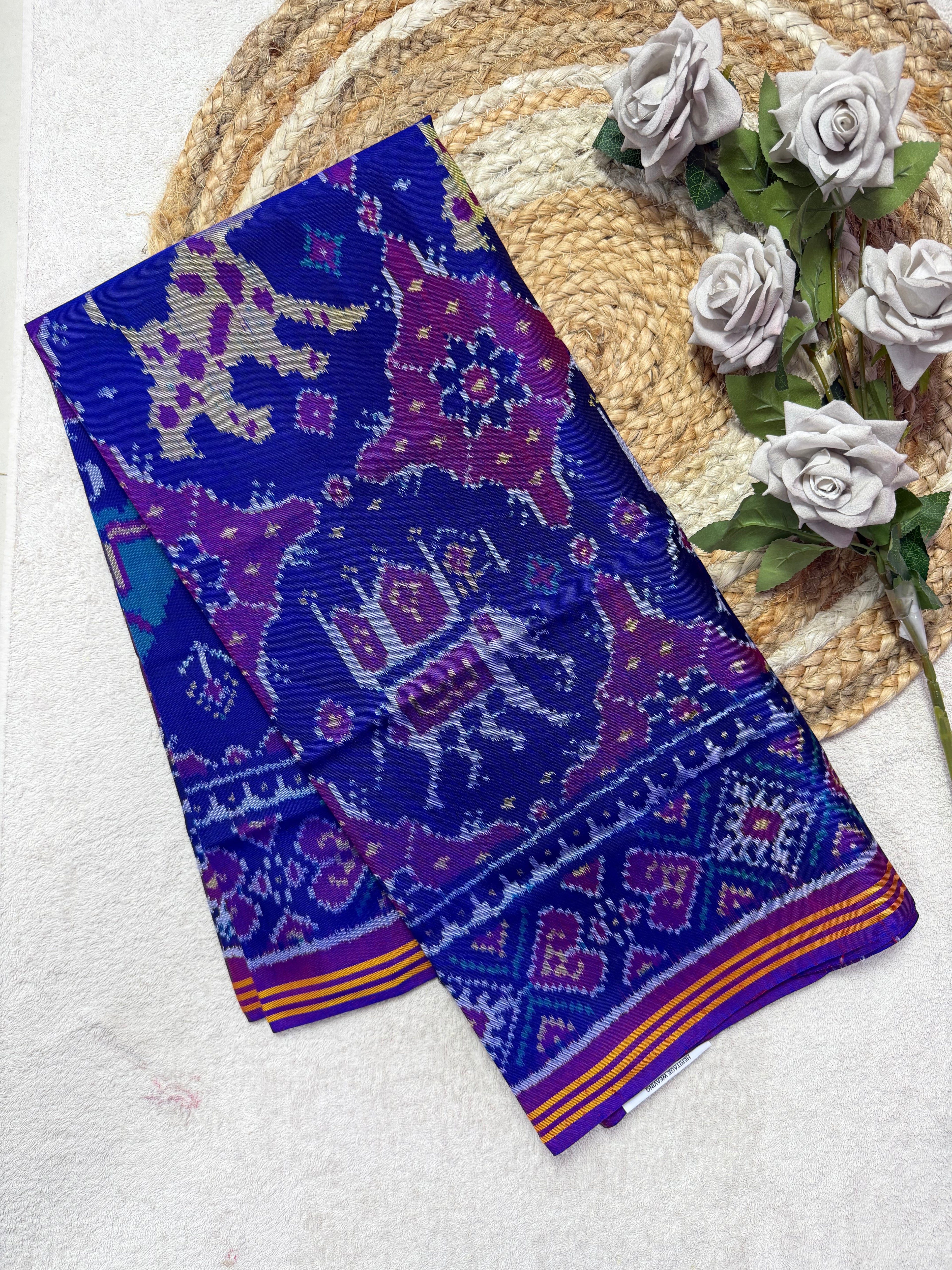 Big Motifs Design Handwoven Patola Dupatta