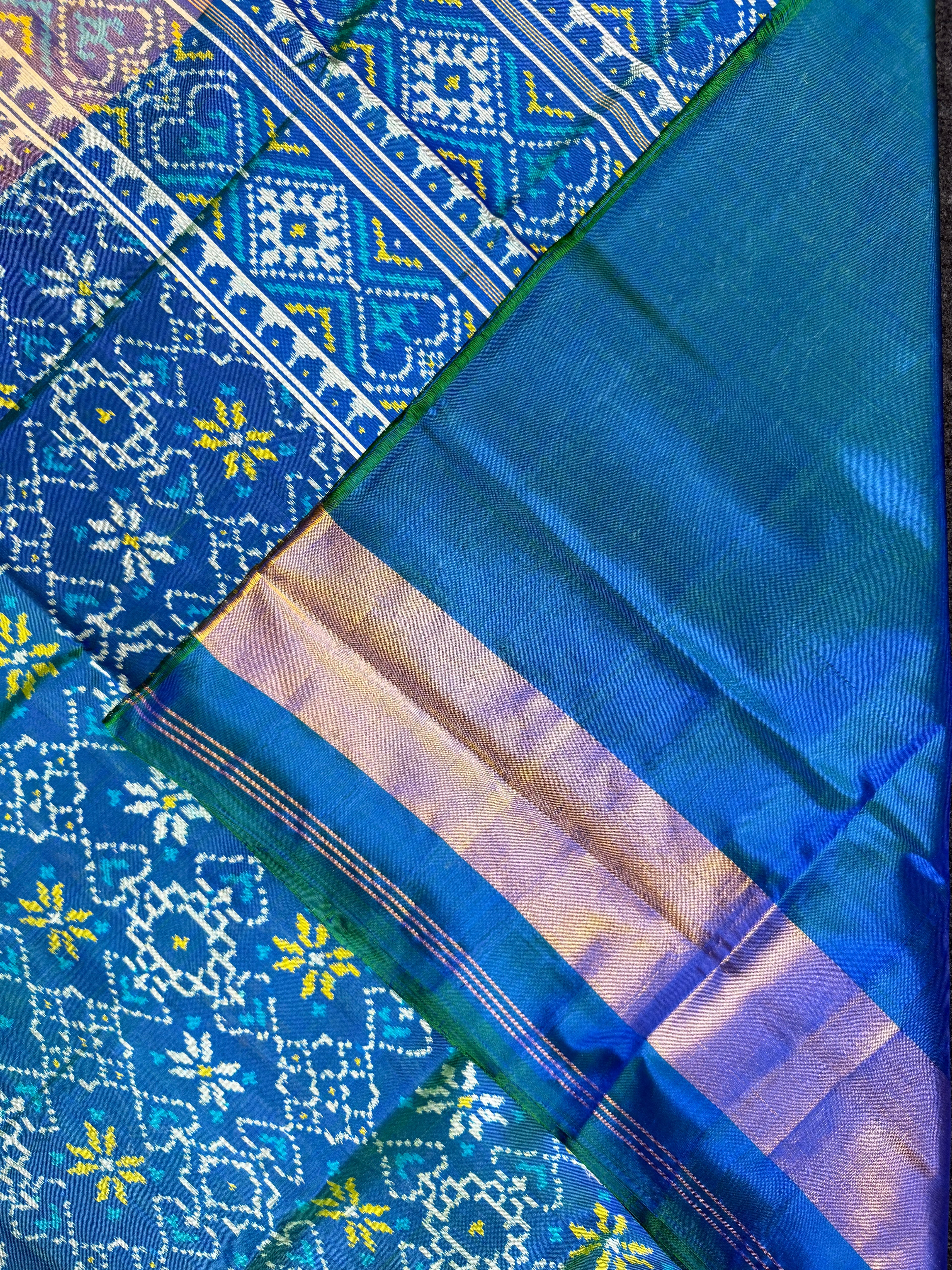 Manekchowk Design Handwoven Patola Silk Saree