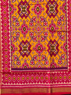 Typical Narikunj Traditional Design Handwoven Patola Silk Saree