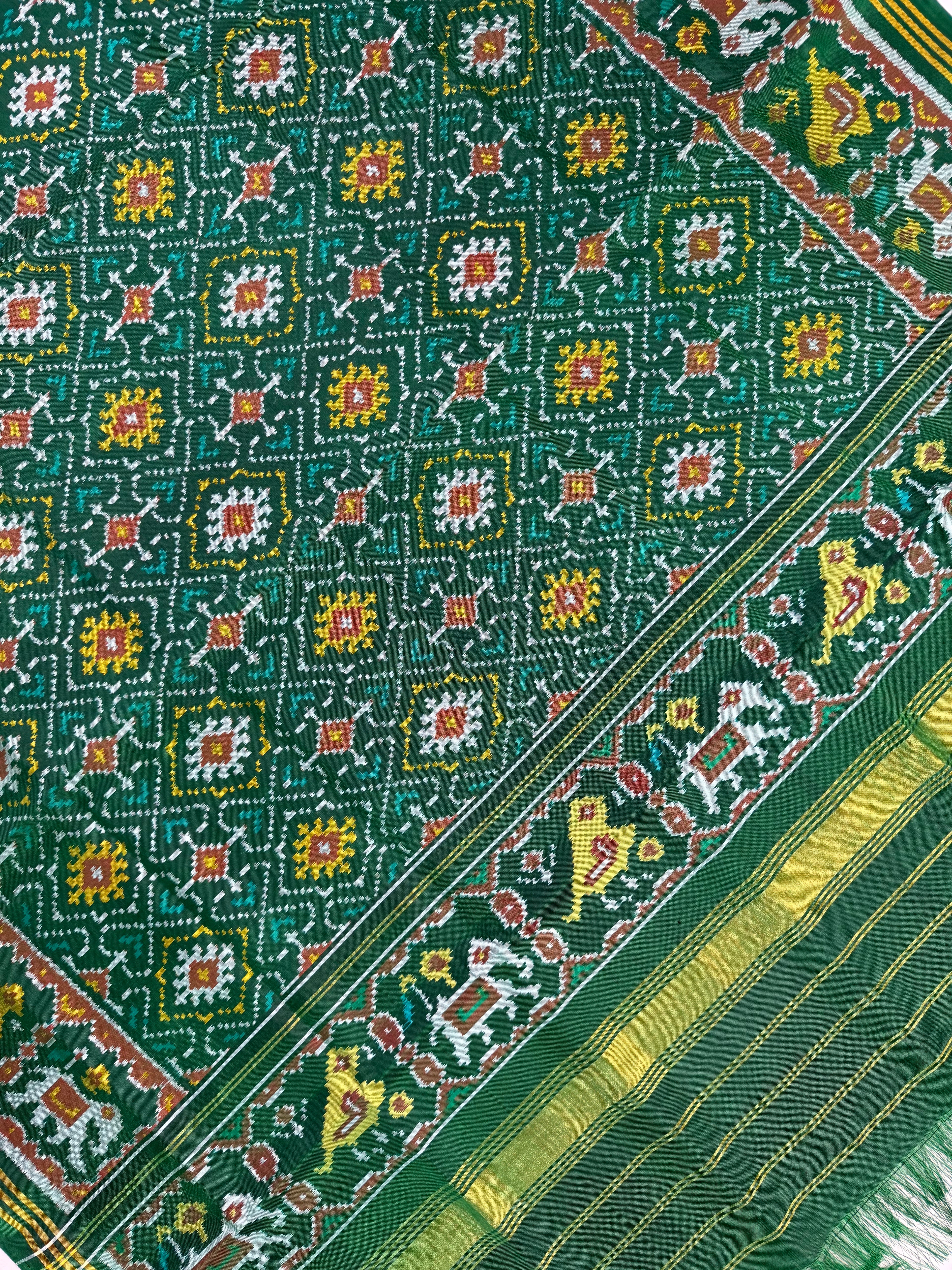 Panchanda Traditional Design Handwoven Patola Dupatta