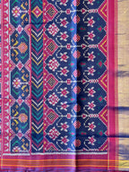 Pink Manekchowk Design Handwoven Patola Silk Saree