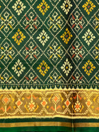 Pan-Chanda Traditional Design Handwoven Patola Silk Saree