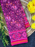 Narikunj Traditional Design Handwoven Patola Silk Saree