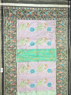 Pleats Style Designer Handwoven Patola Silk Saree