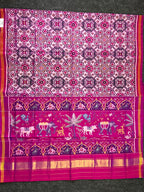 Navratna Traditional Design Handwoven Patola Silk Saree