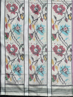 Exclusive Flower Design Handwoven Patola Silk Saree