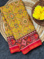 Yellow Manekchowk Design Handwoven Patola Dupatta