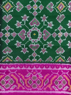 Navratna Manekchowk Design Handwoven Patola Silk Saree