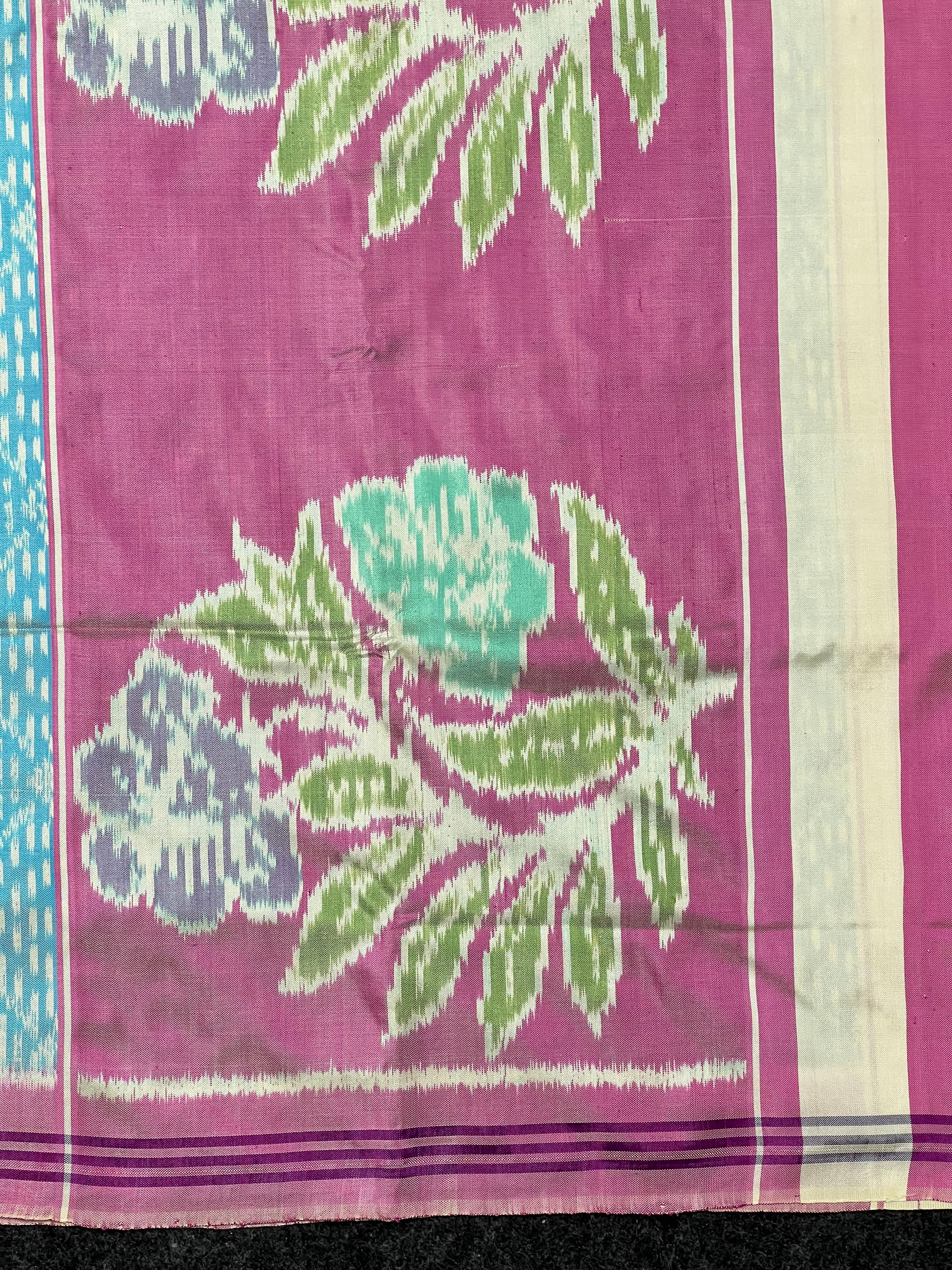 Sky Blue With Exclusive Pallu Design Handwoven Patola Silk Saree